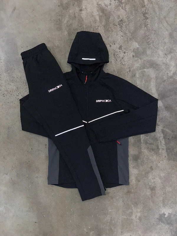 Dripmoda Storm Black Set - Windbreaker / Pants