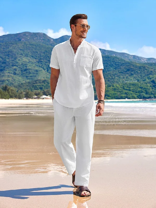 Casual Beach Cotton Linen Set (US Only)