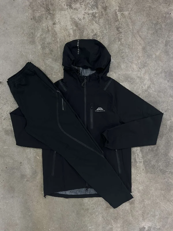 Trailberg Black Tech Waterproof  Tracksuit - Jacket / Pant