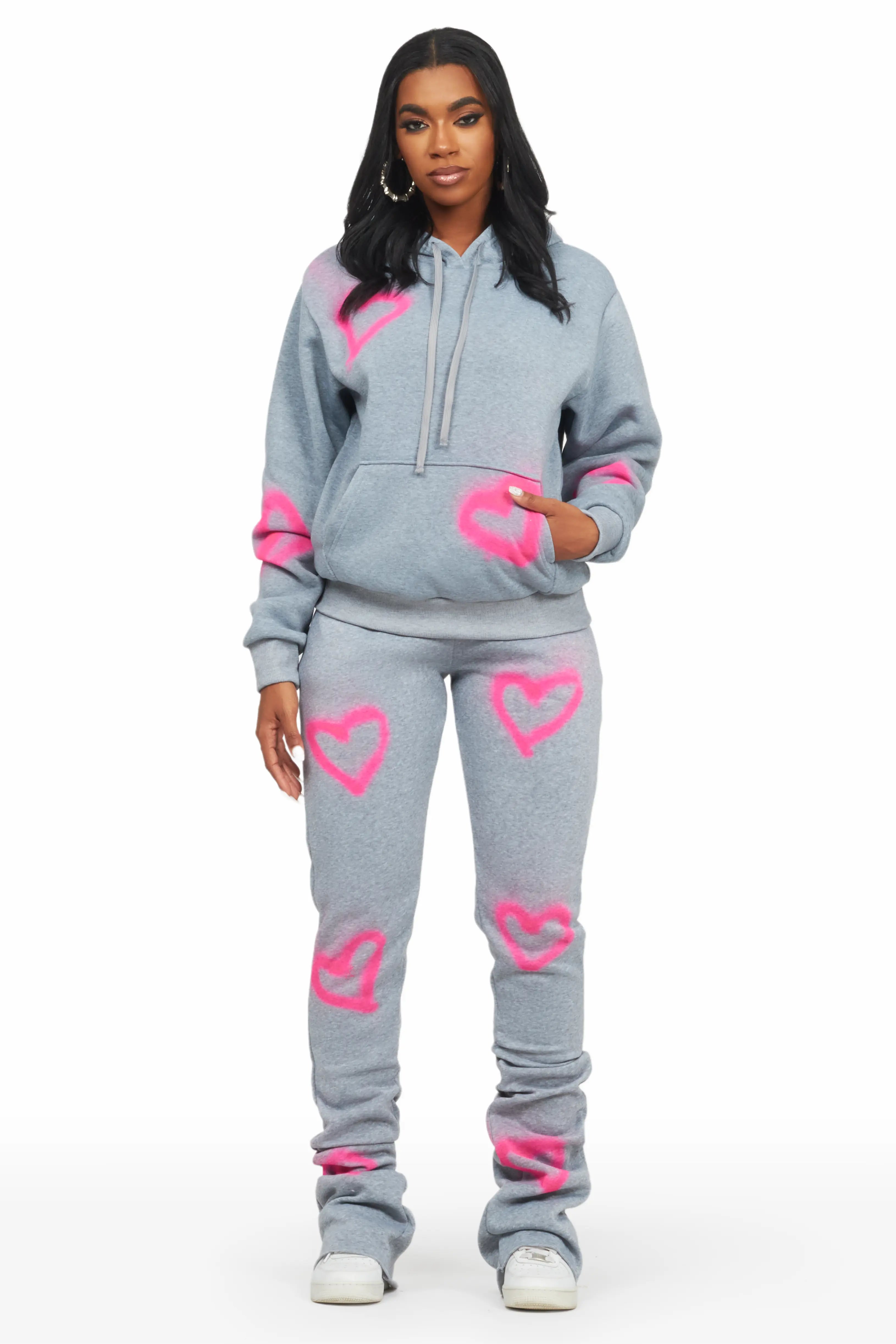 Monika Heather Grey Super Stacked Trackset