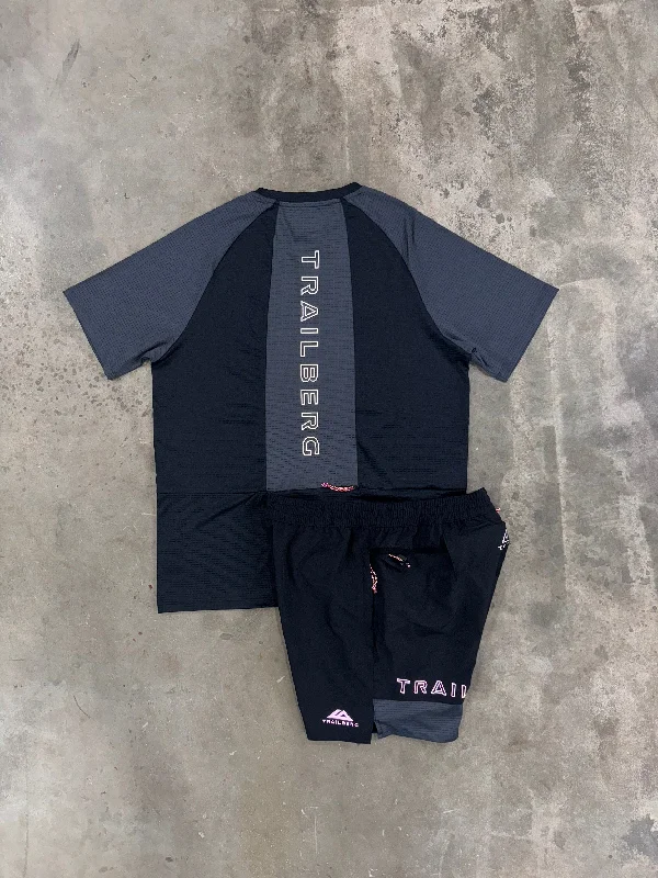 Trailberg Black Rapid Dash Set - T Shirt / Short