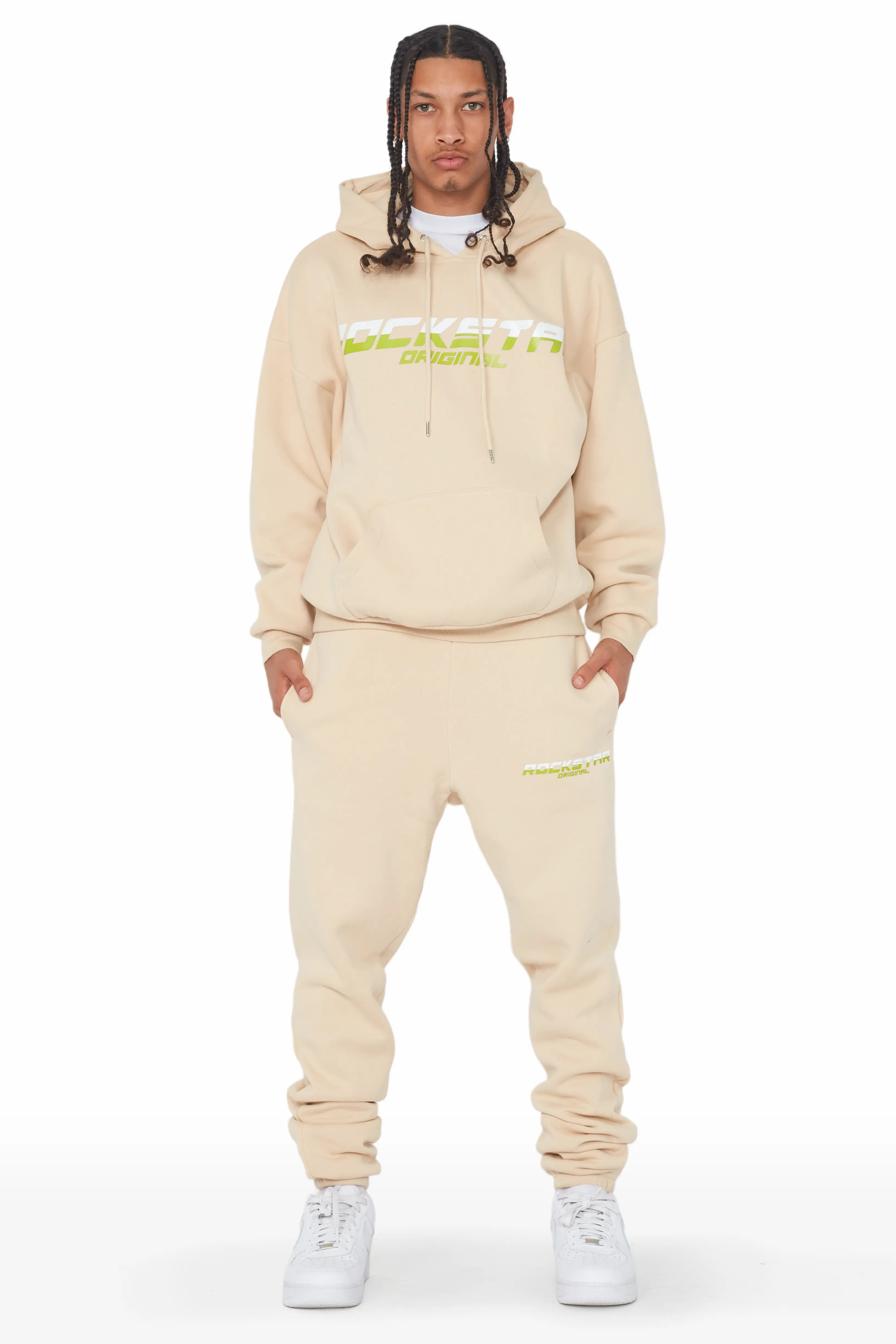 Blake Beige Relaxed Fit Track Set