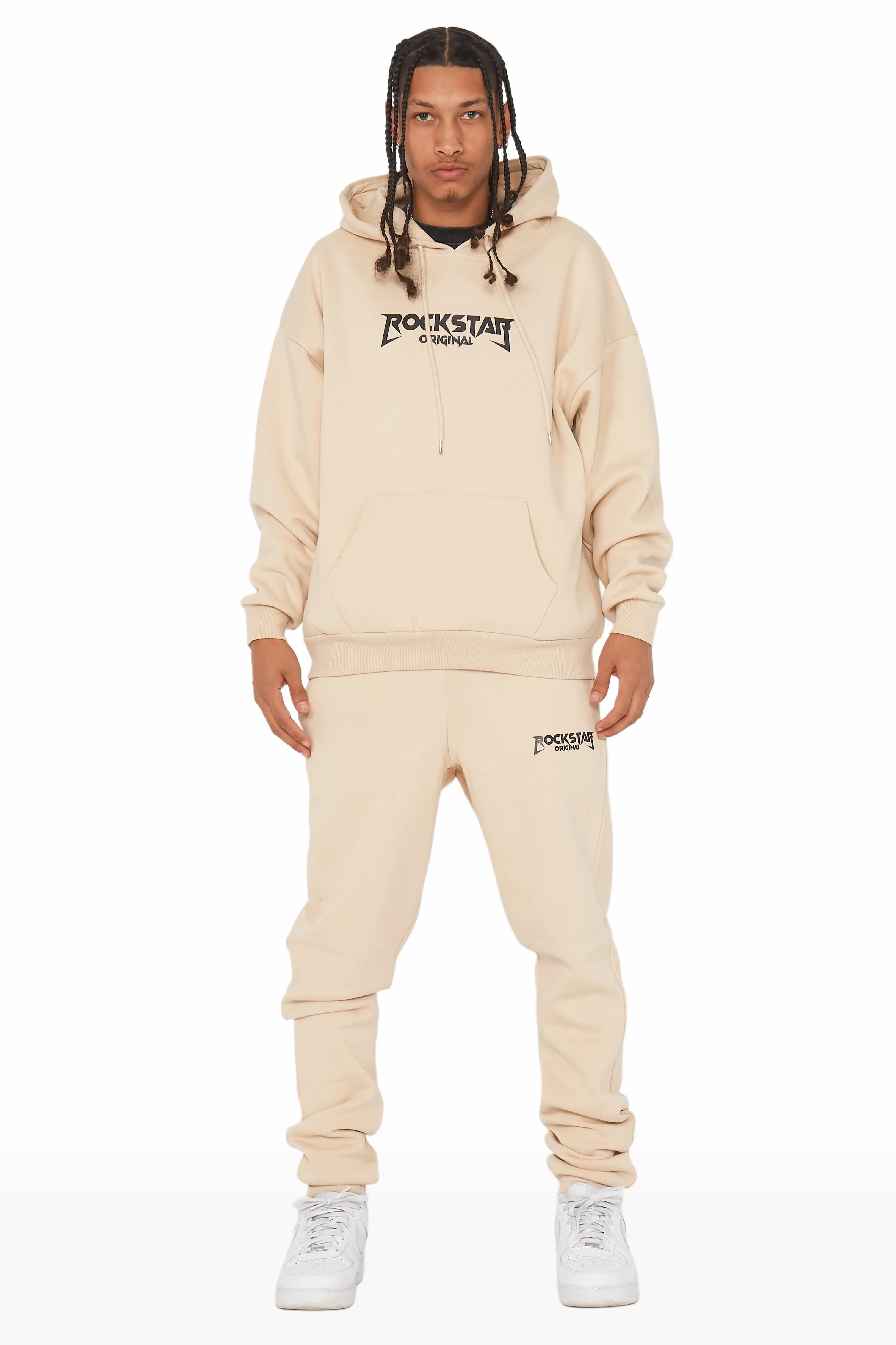 Anders Beige Relaxed Fit Track Set