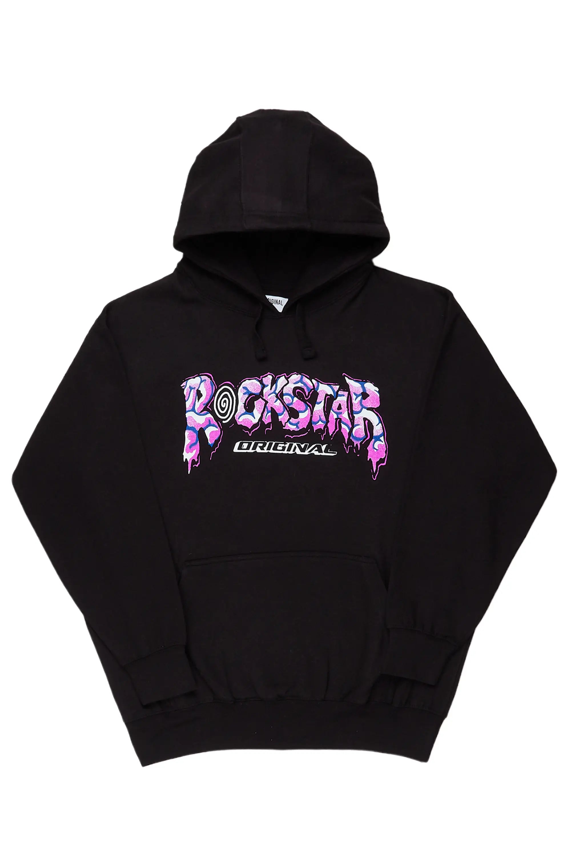 Gorka Black/Purple Graphic Hoodie