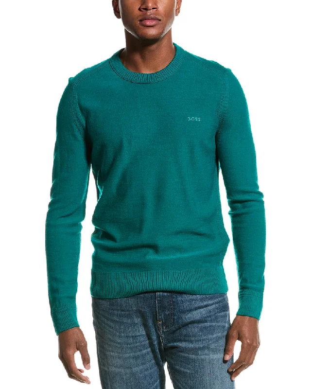 Boss Hugo Boss Avac Wool-Blend Crewneck Sweater