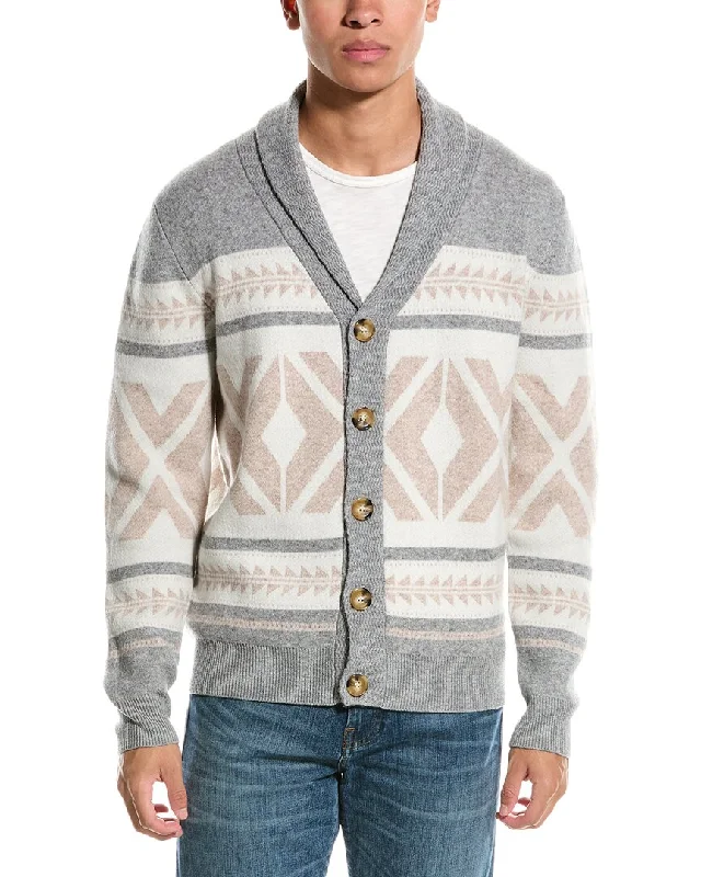 Kier+J Wool & Cashmere-Blend Shawl Cardigan