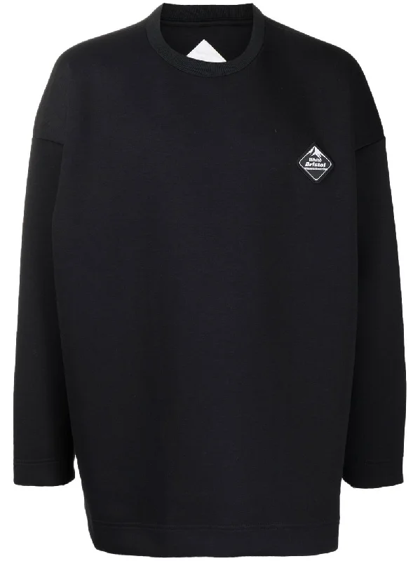 Patch-Detail Crew-Neck Sweatshirt