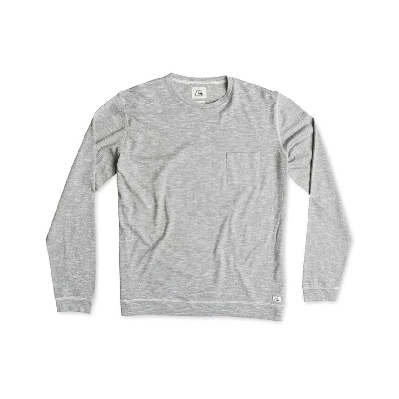 Quiksilver Mens Lindow Pullover Sweater, Grey, Small