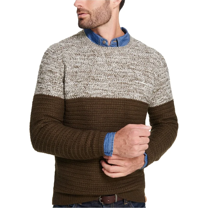 Weatherproof Mens Colorblocked Pullover Sweater