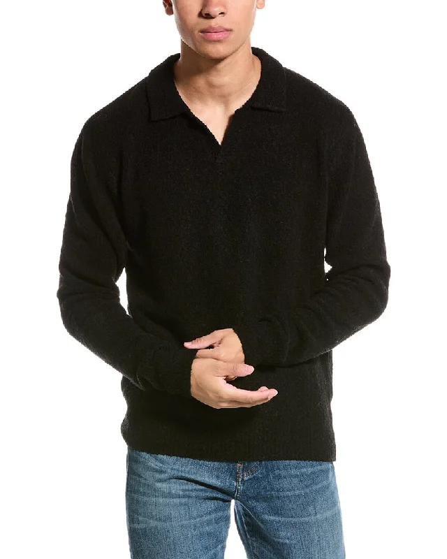 Kier+J Wool-Blend Polo Sweater