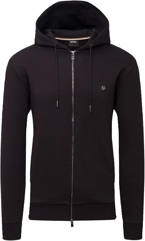 Hugo Boss Men's Spence Full-Zip Sweatshirt, Black