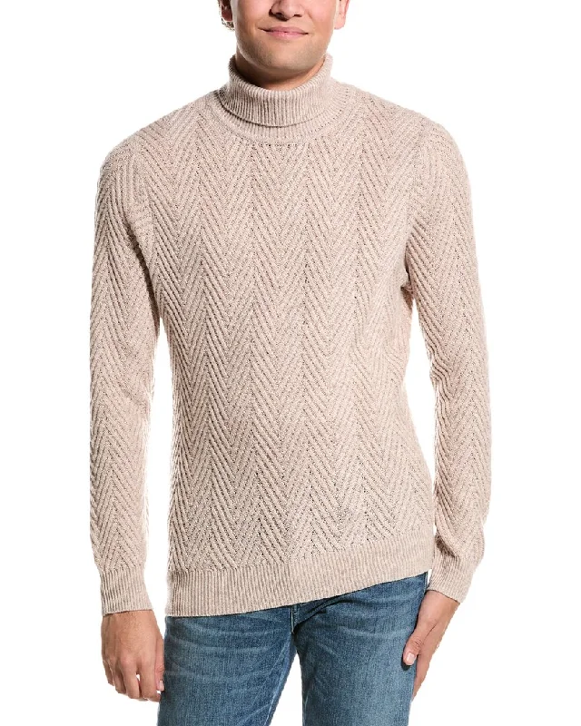 Kier+J Turtleneck Wool & Cashmere-Blend Sweater