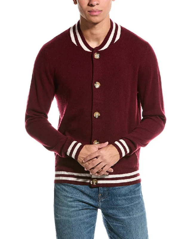 Kier + J College Wool & Cashmere-Blend Cardigan