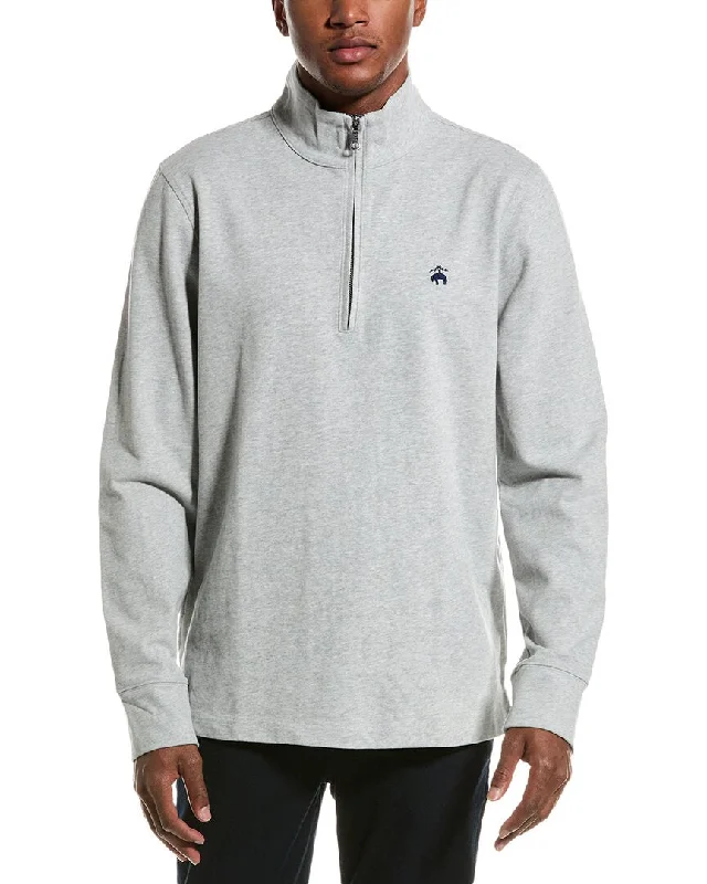 Brooks Brothers Sueded Mock Pullover