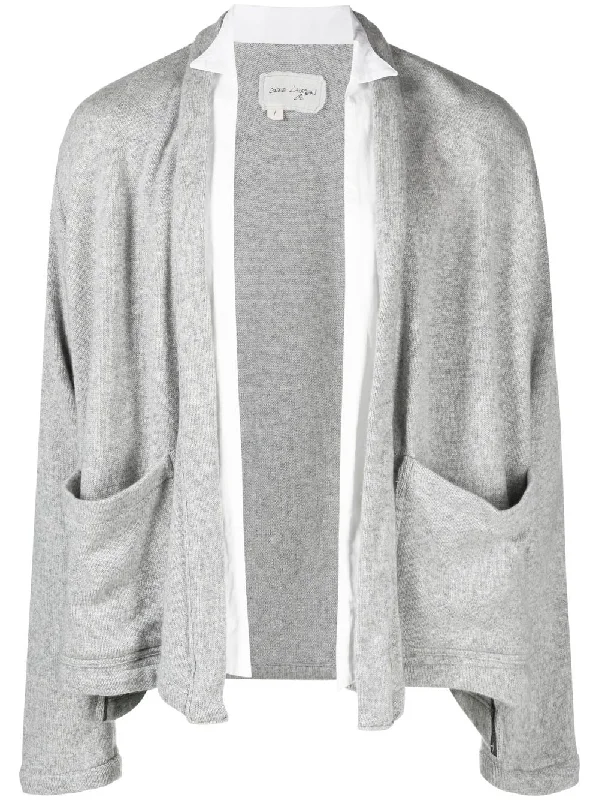 Layered Open-Front Cardigan