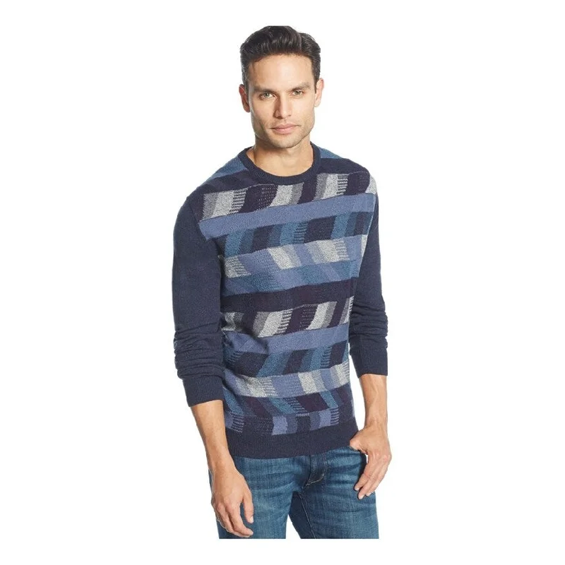 Weatherproof Mens Vintage Box Print Pullover Sweater