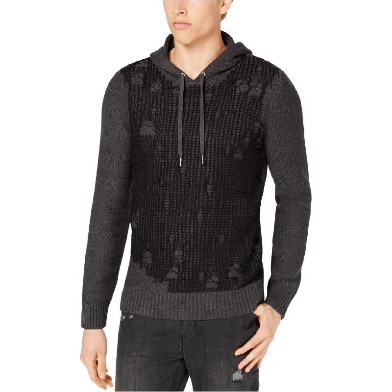 I-N-C Mens Flatline Hooded Sweater