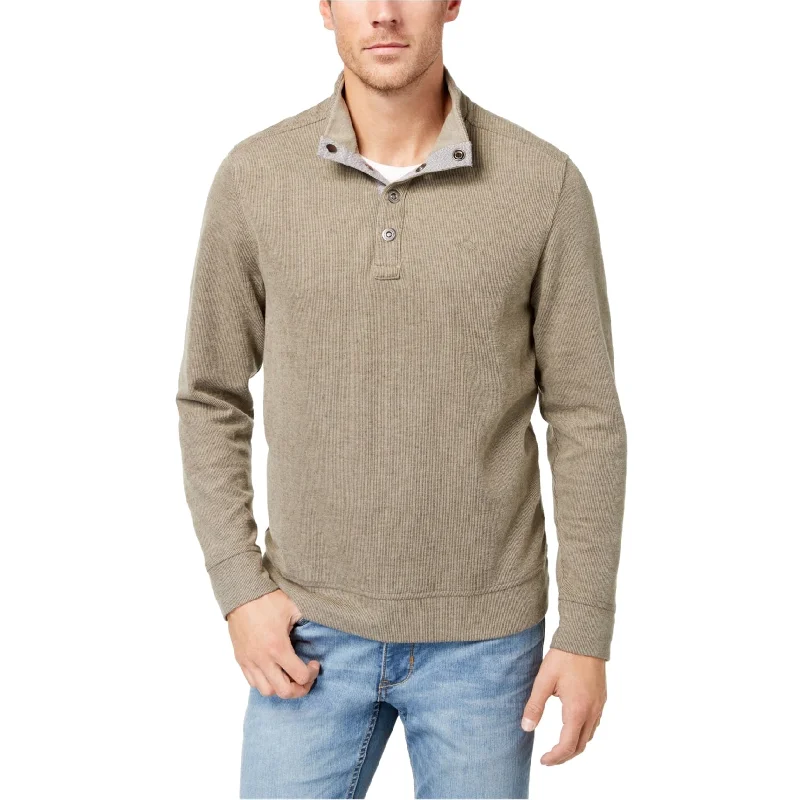 Tommy Bahama Mens Cold Springs Mock-Collar Henley Sweater