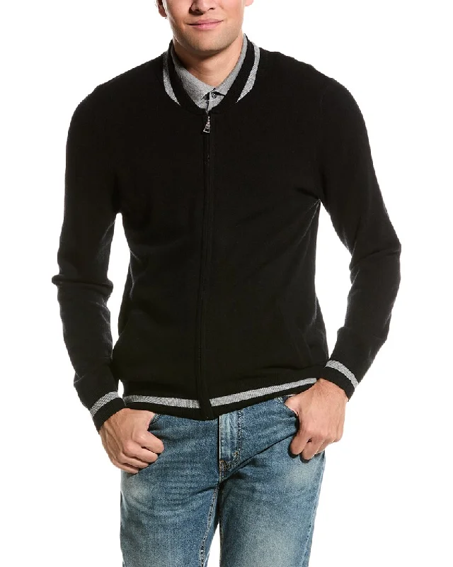 Kier + J Full Zip Wool & Cashmere-Blend Jacket