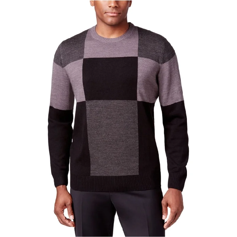 Tricots St Raphael Mens Patchwork Colorblock Pullover Sweater