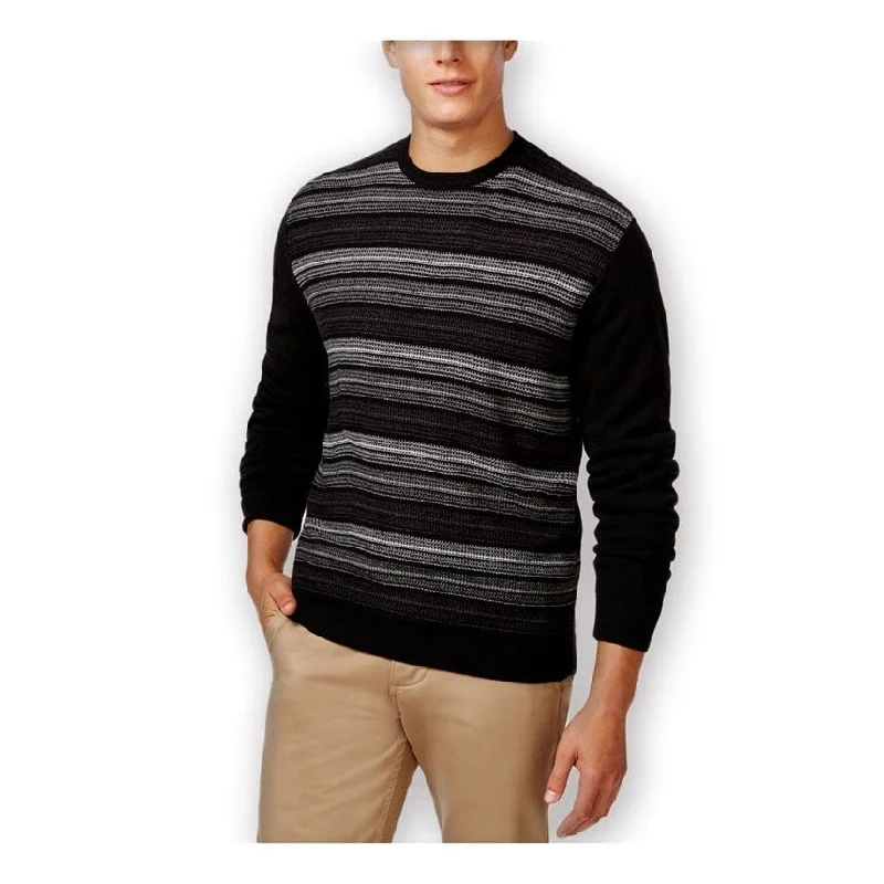 Weatherproof Mens Marled Striped Pullover Sweater