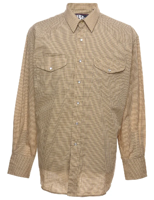 Checked Western Shirt - L