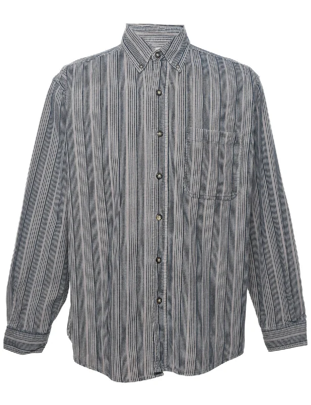 Corduroy Striped Shirt - M