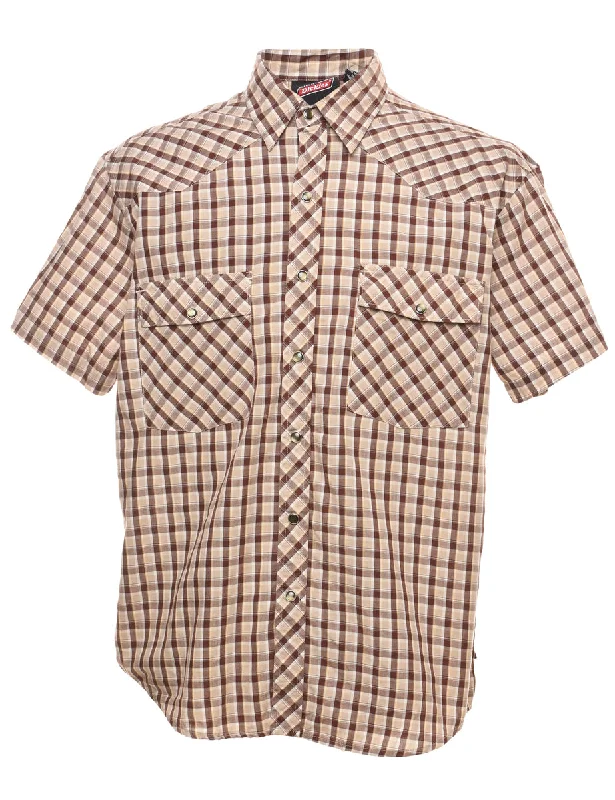 Dickies Checked Western Shirt - L