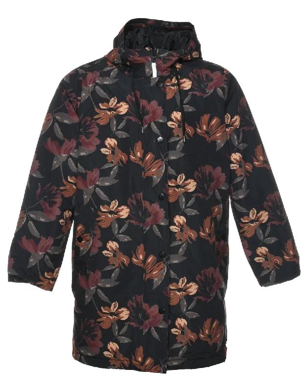 Floral Print Mountaineering Jacket - L