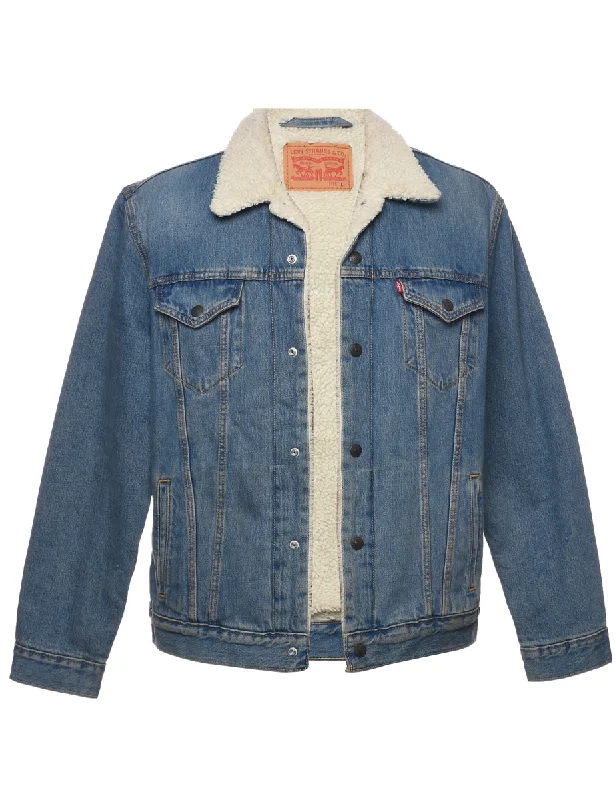 Levi's Shearling Denim Jacket - L