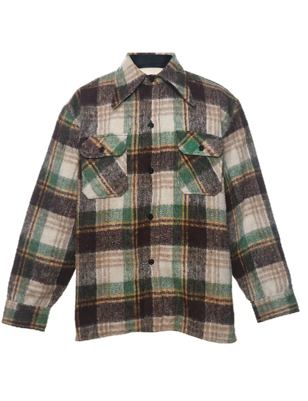 Multi-colour Checked Flannel Shirt - L