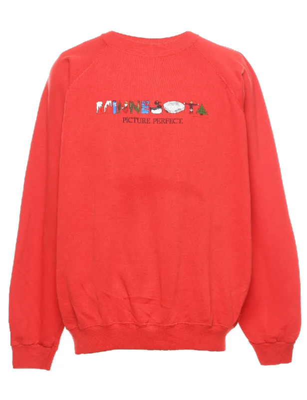 Picture Perfect Red Sweatshirt - XL