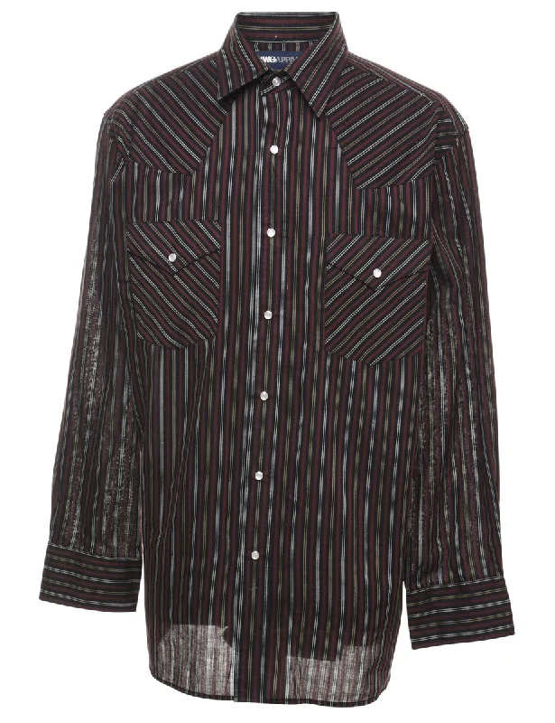 Striped Western Shirt - L