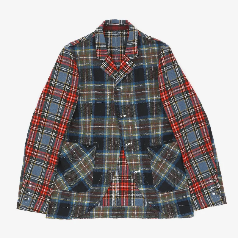 Wool Check Blazer (Fits S)