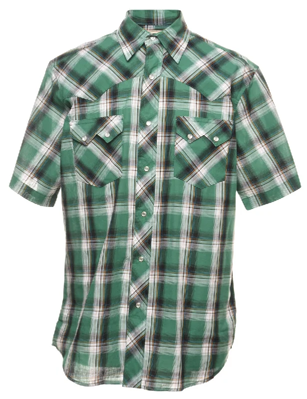 Wrangler Checked Western Shirt - M