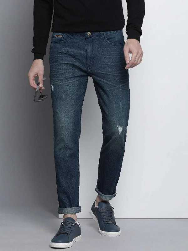 Men's Whisker Distressed Jeans