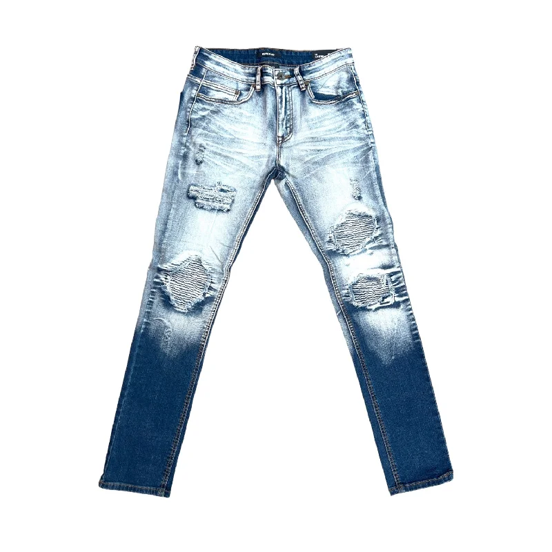 Kindred Ripped Biker Jean (Indigo)