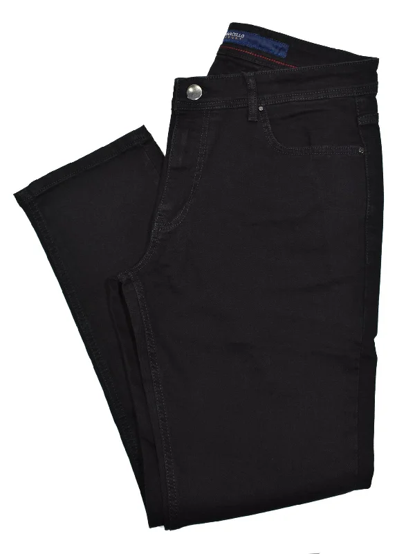 LP20 Black - Marcello Comfort Mens Jeans