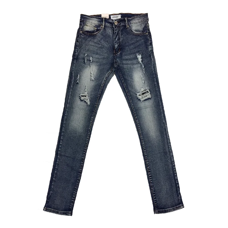 M.Society Slim Fit Ripped Jean (Rustic Blue)