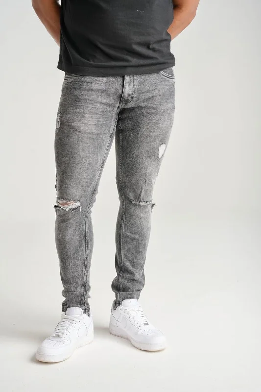 Spark Ripped Jean (Ice Black)