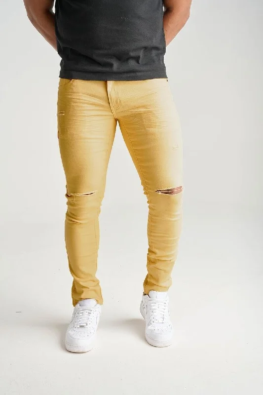 Spark Ripped Twill Pant (Khaki)