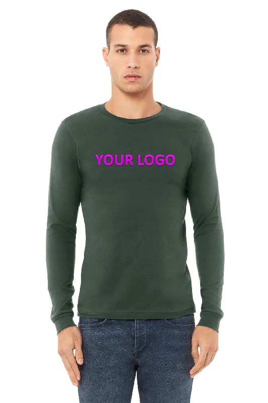 Bella Canvas Unisex Jersey Long Sleeve T-Shirt, Military Green