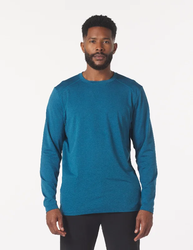 Dash Crew Neck: Moroccan Blue Marble