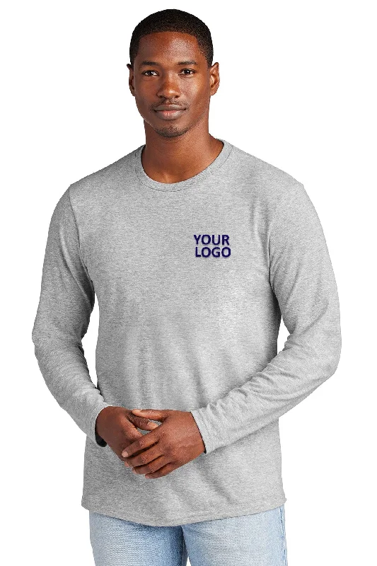 District Young Mens Very Important Long Sleeve Tee's, Light Heathered Grey