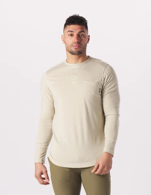 Do No Harm Henley: Linen Heather