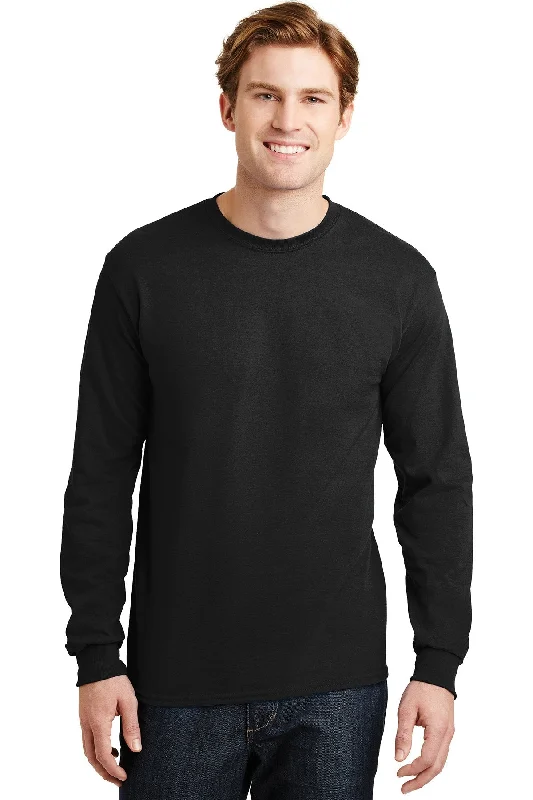 Gildan Dryblend Cotton Poly Long Sleeve T Shirt Black