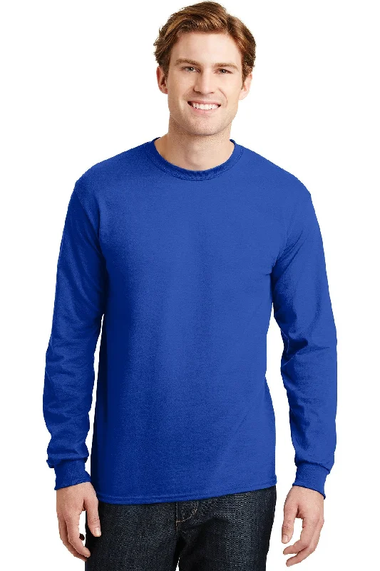 Gildan Dryblend Cotton Poly Long Sleeve T Shirt Royal