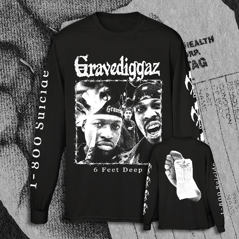 GRAVEDIGGAZ "SIX FEET DEEP" LONG SLEEVE SHIRT