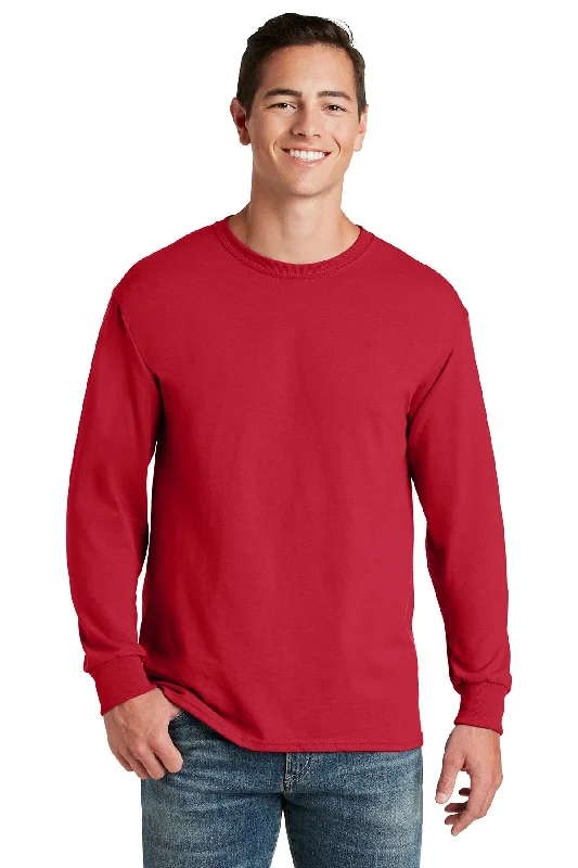 Jerzees Dri-Power 50/50 Cotton/Poly Long Sleeve T-Shirt 29LS True Red