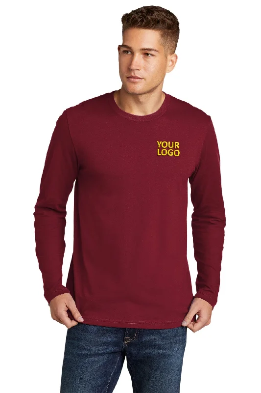 Next Level Cotton Long Sleeve Customized Tee's, Cardinal